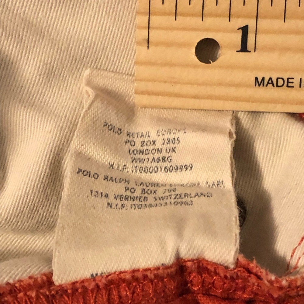 Vintage Ralph Lauren Rugby Football Club corduroy pants. Size 34. - Picture 9 of 13